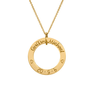 Family Circle Necklace with Diamond – The Adorned