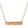 14 Karat Gold Nameplate Necklace – Hand stamped