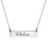 Medium Nameplate Necklace - Script font