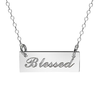 Medium Nameplate Necklace - Script font