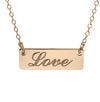 Small Nameplate Necklace - script