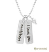 Grandma/Nana Jewelry - Bars of Love Fancy Script